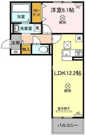 備前三門駅 徒歩14分 1階の物件間取画像